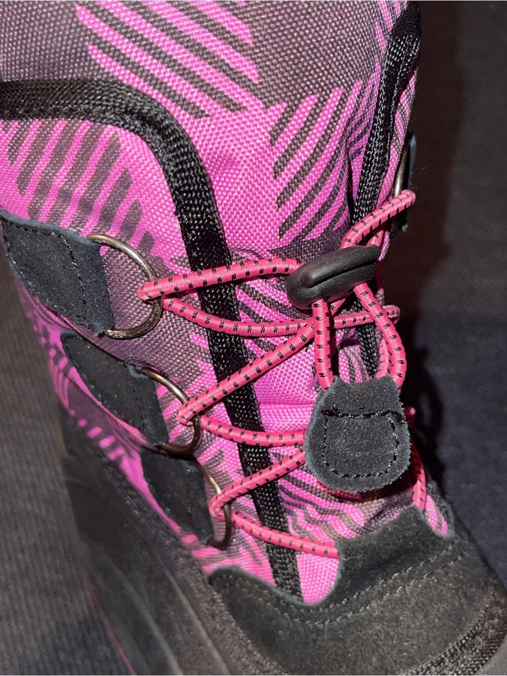 Xtreme Kids Black & Pink Winter Snow Boots